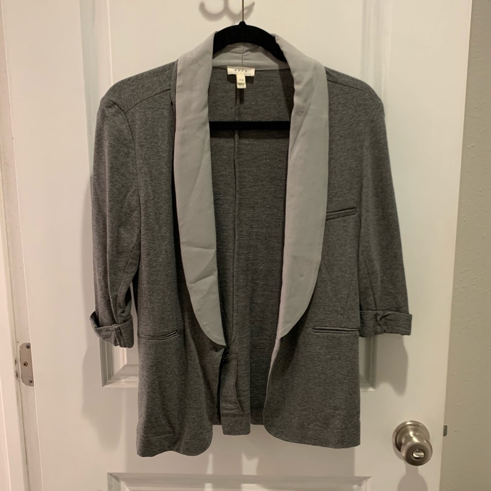 Gray knit blazer by soft joie